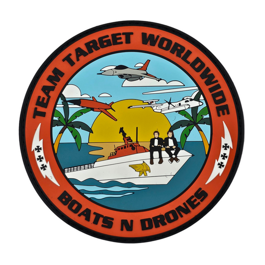 Custom PVC Patch | Team Target Boats and Drones