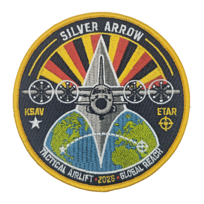 Custom Embroidery Patch | Silver Arrow