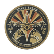 Custom Embroidery Patch | Silver Arrow