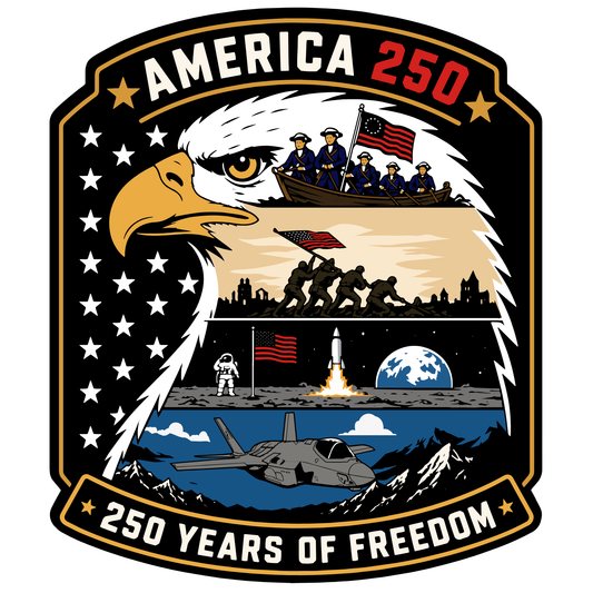 America 250 Glow-in-the-Dark PVC Patch