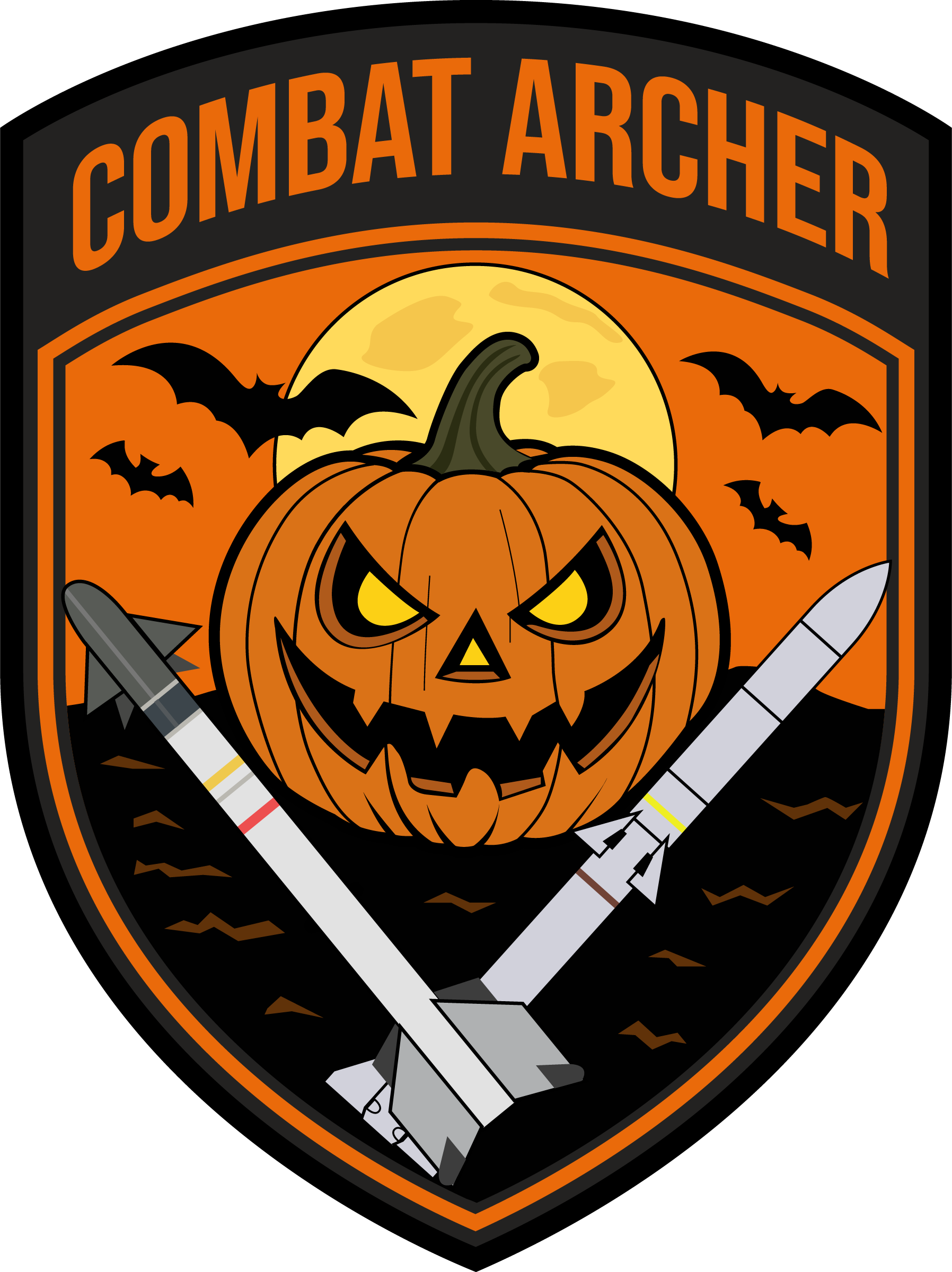 Custom Embroidery Patch | 83 FWS Combat Archer (Halloween)