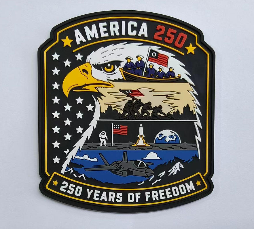 America 250 Glow-in-the-Dark PVC Patch