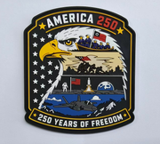 America 250 Glow-in-the-Dark PVC Patch