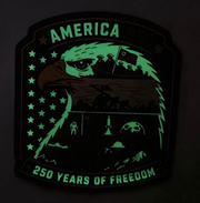 America 250 Glow-in-the-Dark PVC Patch